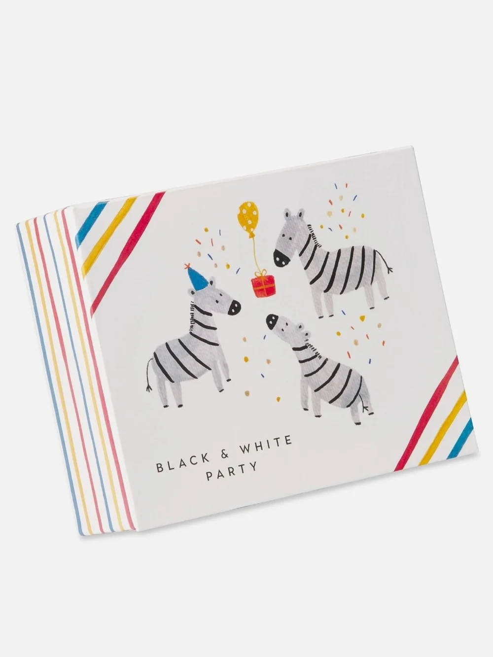 Papyrus - Black & White Zebra Birthday Party Blank Cards - Set Of 20